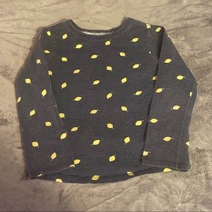 Garanimals 4t Long-sleeved Blue and Yellow Lemon Shirt